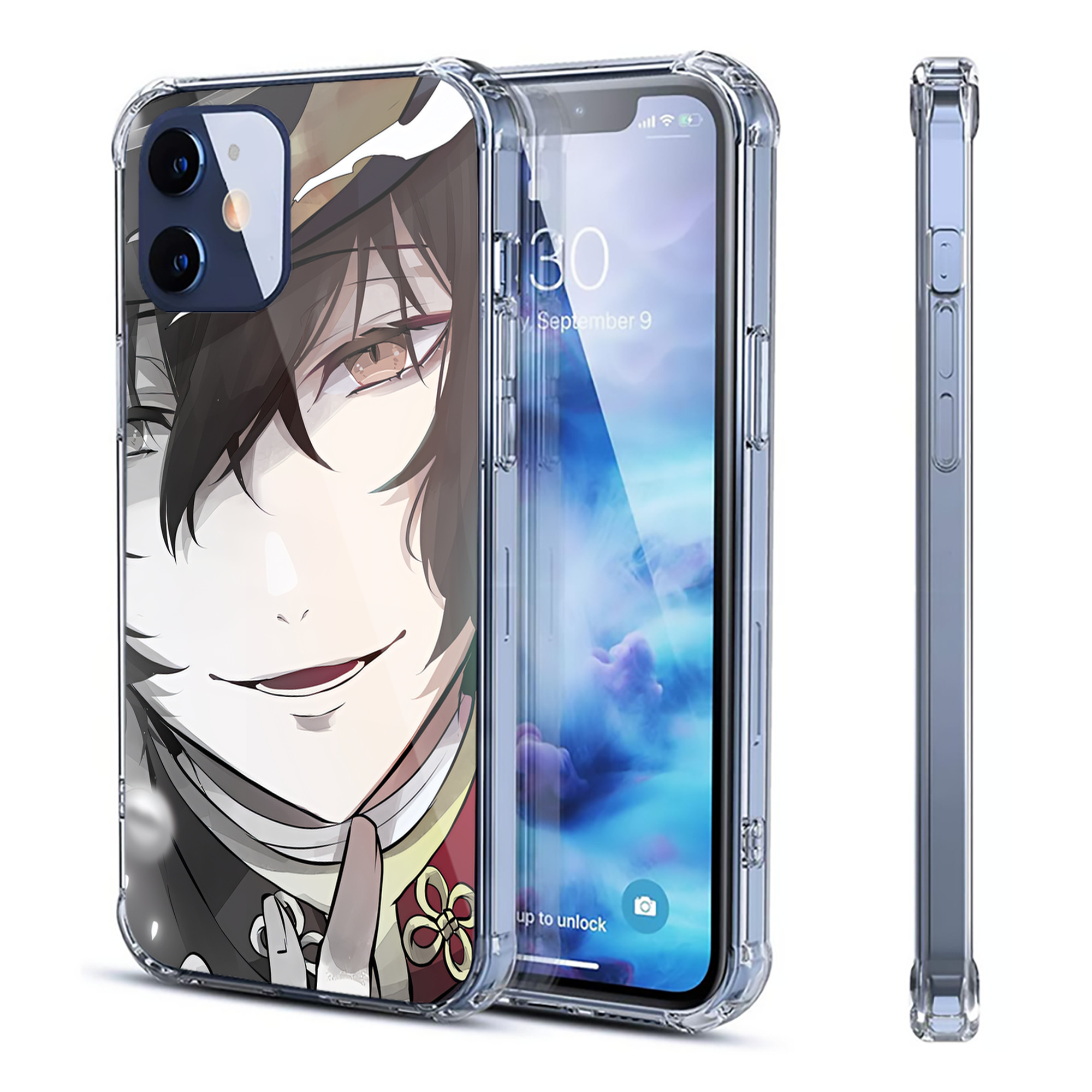 （画像用） 文豪ストレイドッグス Bungo Stray Dogs 【iPhone 12シリーズ対応】透明スマホケース（クリアソフトケース）
